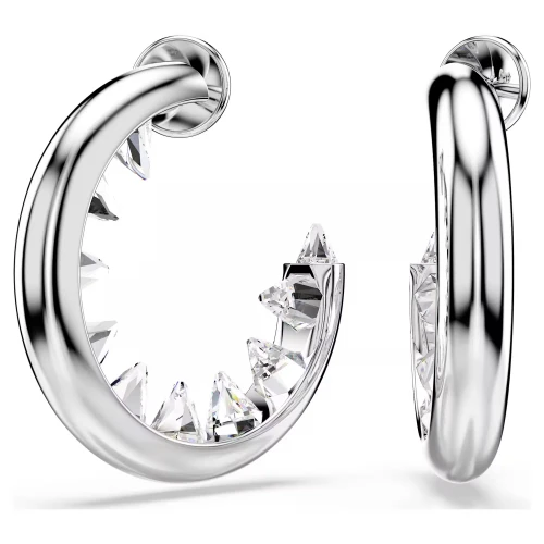 SWAROVSKI Sublima Κρίκοι, Λευκοί, Επιροδιωμένα 5723288
