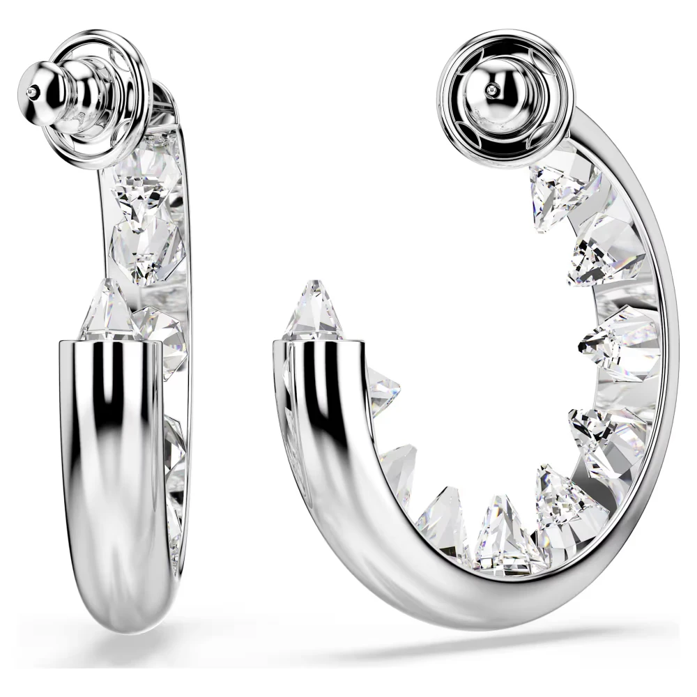 SWAROVSKI Sublima Κρίκοι, Λευκοί, Επιροδιωμένα 5723288