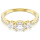 SWAROVSKI Δαχτυλίδι Stilla Attract, Στρογγυλή κοπή, Λευκό, Επιμετάλλωση σε Χρυσό Τόνο 5723294