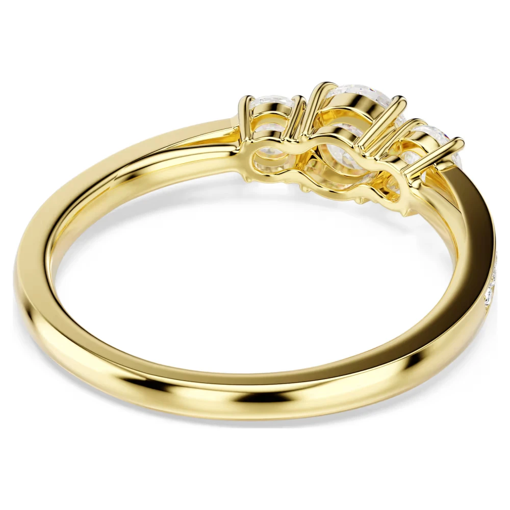 SWAROVSKI Δαχτυλίδι Stilla Attract, Στρογγυλή κοπή, Λευκό, Επιμετάλλωση σε Χρυσό Τόνο 5723294