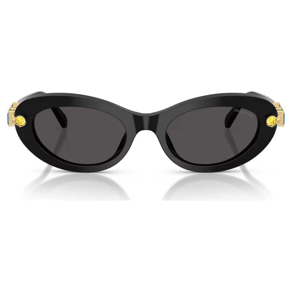 SWAROVSKI Γυαλιά Ηλίου, Μαύρα με Χρυσό τόνο και Κρύσταλλα Swarovski 5724507