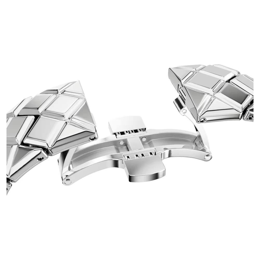 SWAROVSKI Curiosa Bangle, Μπρασελέ από Ανοξείδωτο Ατσάλι και Κρύσταλλα, Ασημί τόνος, 5724515