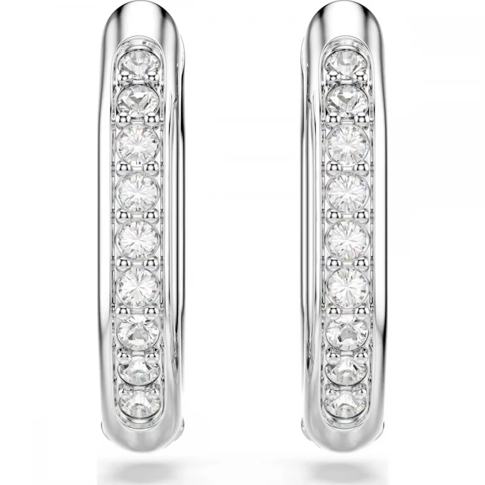 SWAROVSKI Dextera Κρίκοι Οκτάγωνο, Στρογγυλή Κοπή, Λευκά, Επιροδιωμένα 5724585