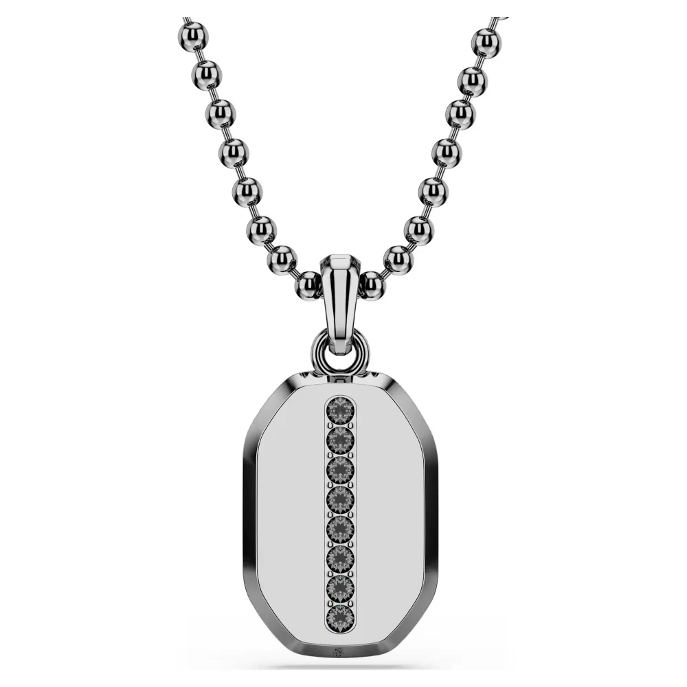 SWAROVSKI Dextera Οκτάγωνο Μενταγιόν με αλυσίδα, Μαύρο, Στρογγυλή Κοπή Επιρουθηνιωμένο 5724595