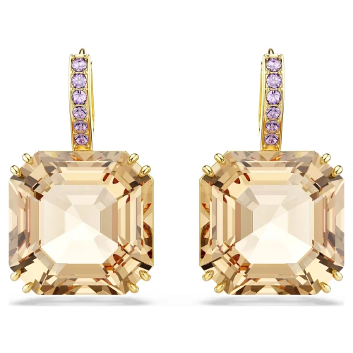 SWAROVSKI Millenia Σκουλαρίκια-σταγόνα Μίξη Κοπών, Καραμελέ Χρώμα Χρυσός Τόνος 5725744