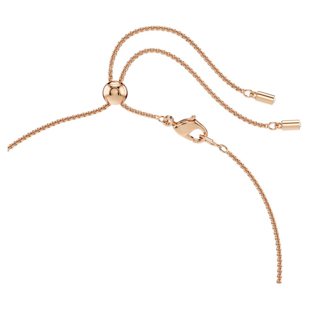 SWAROVSKI Constella Κολιέ Crystal pearls Στρογγυλή κοπή, Λευκό, Επιμετάλλωση σε Ροζ Χρυσό 5728589