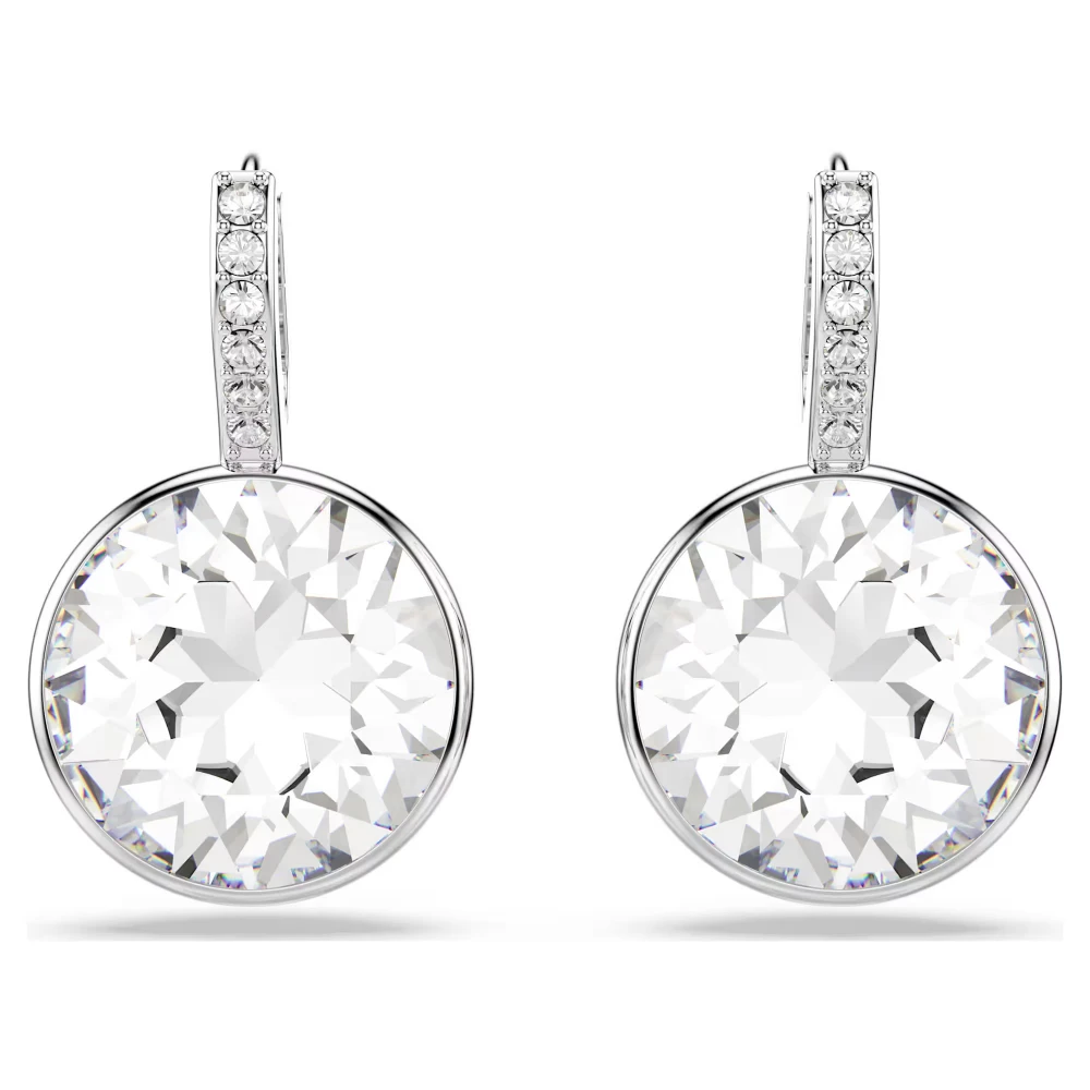 SWAROVSKI Millenia Σκουλαρίκια-σταγόνα Στρογγυλή κοπή, Λευκά, Επιροδιωμένο 5731149