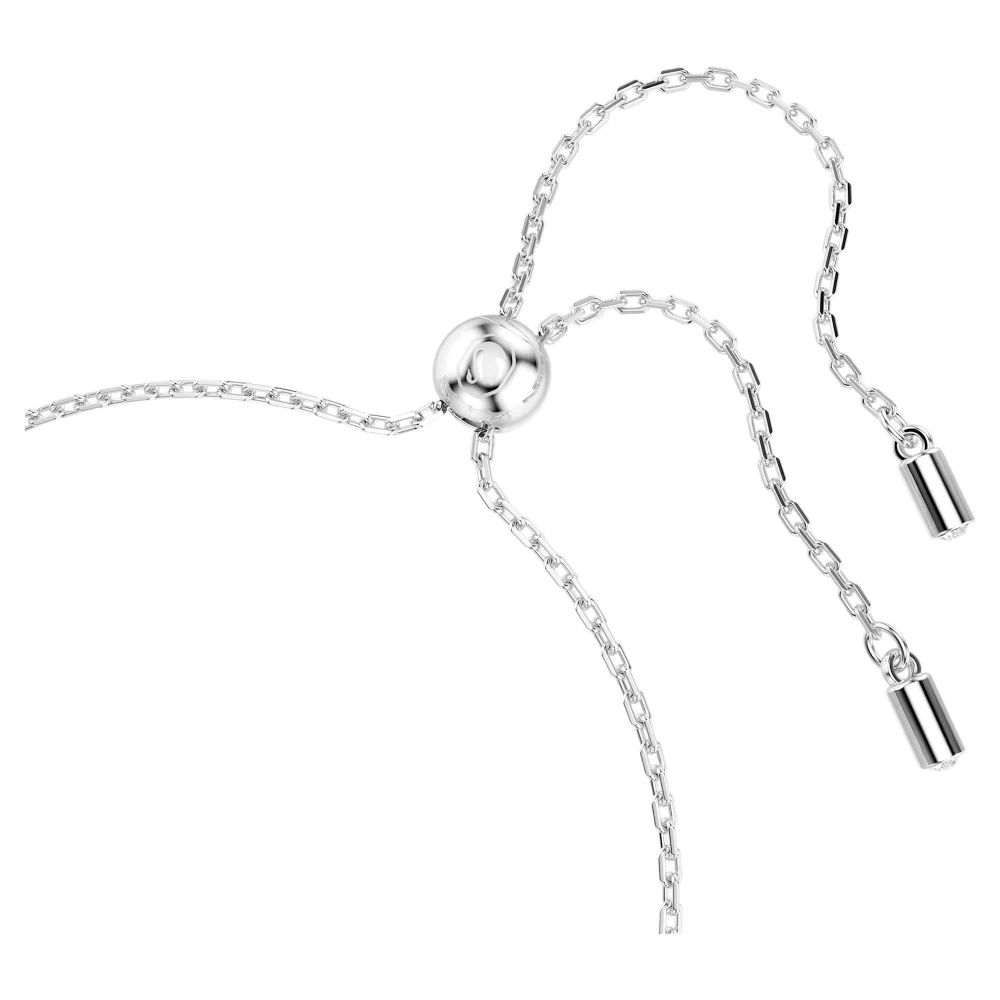 SWAROVSKI Una Angelic Βραχιόλι, Στρογγυλή Κοπή, Διπλής Όψης, Λευκό, Επιροδιωμένο 5732272