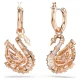 SWAROVSKI Σκουλαρίκια-Σταγόνα Swan Pave, Ροζ, Επιμετάλλωση σε ροζ χρυσό τόνο 5732415