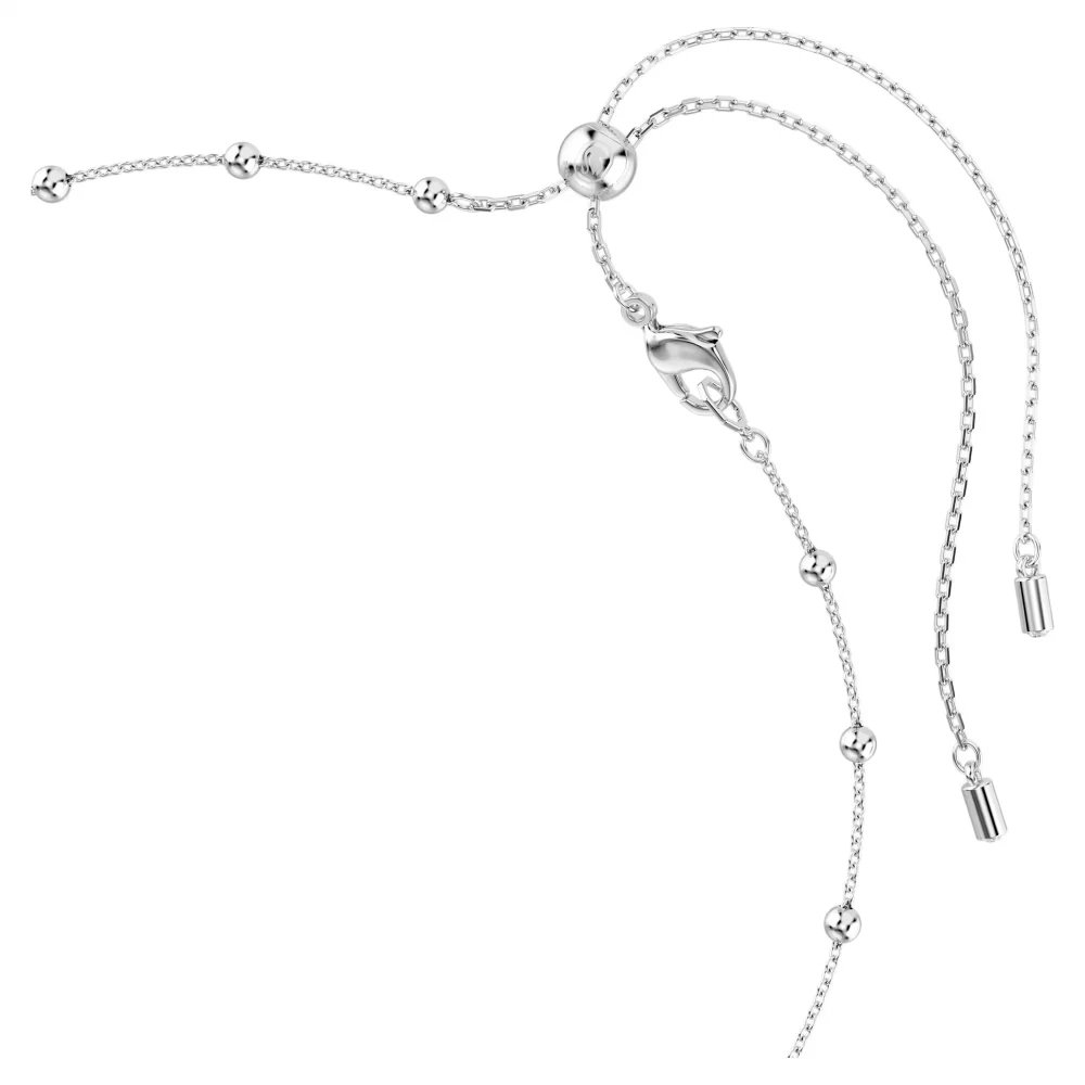 SWAROVSKI Una Angelic Κολιέ, Στρογγυλή κοπή, Λευκό, Διπλής Όψης Επιροδιωμένο 5733116