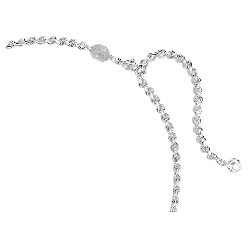 SWAROVSKI Una Angelic Τσόκερ, Στρογγυλή κοπή, Λευκό, Επιροδιωμένο 5733194