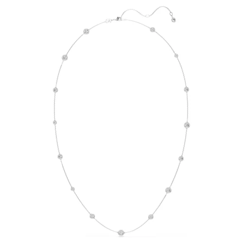 SWAROVSKI Una Angelic Κολιέ, Στρογγυλή κοπή, Λευκό, Επιροδιωμένο 5733197