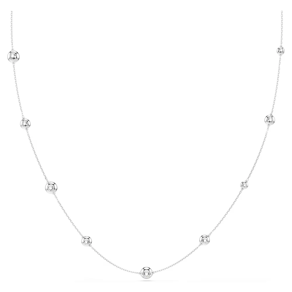 SWAROVSKI Una Angelic Κολιέ, Στρογγυλή κοπή, Λευκό, Επιροδιωμένο 5733197