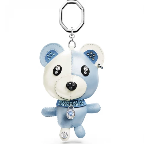 SWAROVSKI Teddy Bear Γούρι τσάντας, Bear, Μπλε, Επιροδιωμένο 5733771