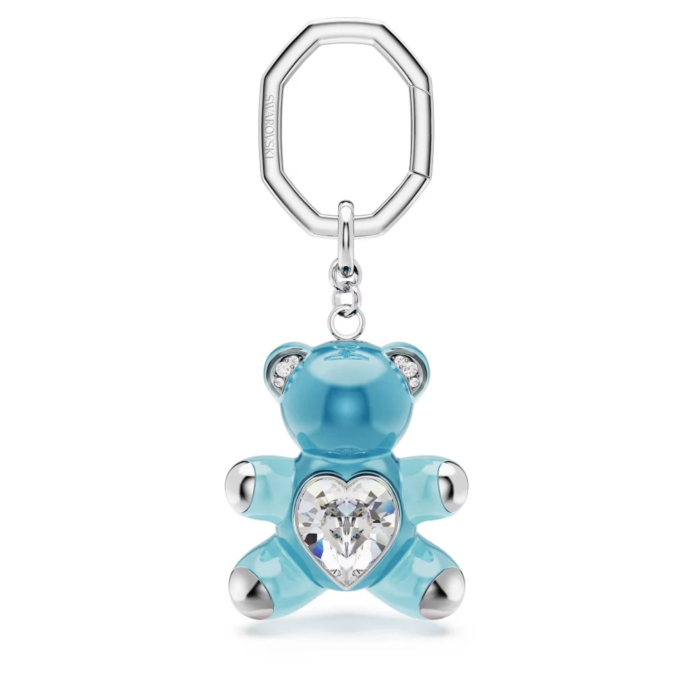 SWAROVSKI Μπρελόκ Teddy, Αρκούδα, Μπλε, Επιμετάλλωση Ροδίου 5733826