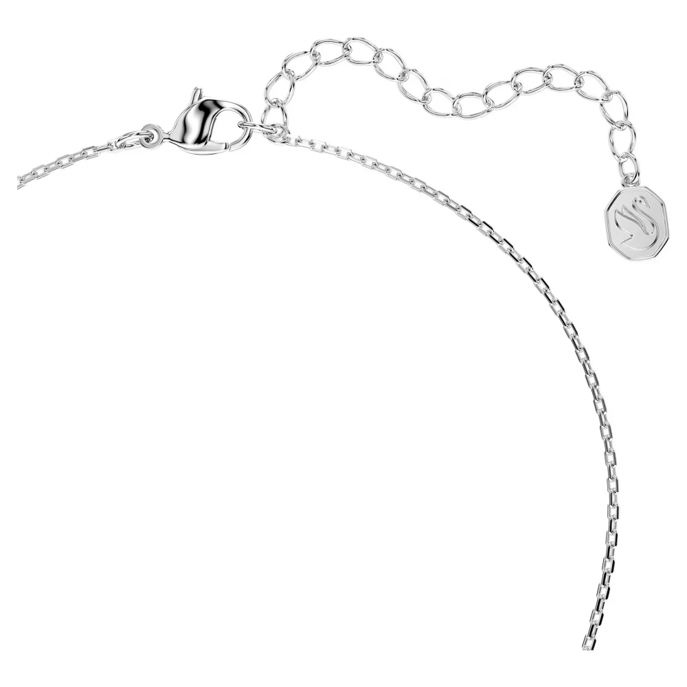 SWAROVSKI Μενταγιόν Bella V, Στρογγυλή κοπή, Μπλε, Επιμετάλλωση ροδίου 5734232