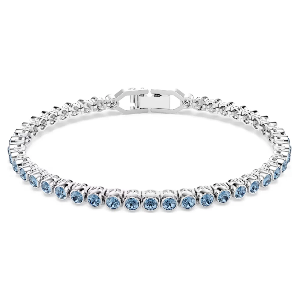 SWAROVSKI Βραχιόλι Tennis Imber Emily Στρογγυλή Κοπή, Επιμετάλλωση ροδίου 5734239