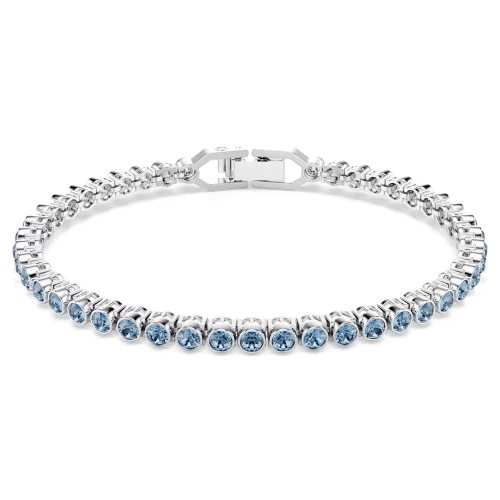 SWAROVSKI Βραχιόλι Tennis Imber Emily Στρογγυλή Κοπή, Επιμετάλλωση ροδίου 5734239