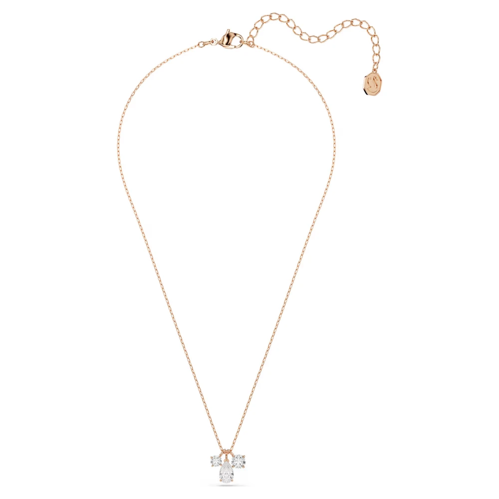 SWAROVSKI Mesmera Μενταγιόν με αλυσίδα, Λευκό, Μίξη Κοπών Ροζ-Χρυσ΄΄ος Τόνος 5734245