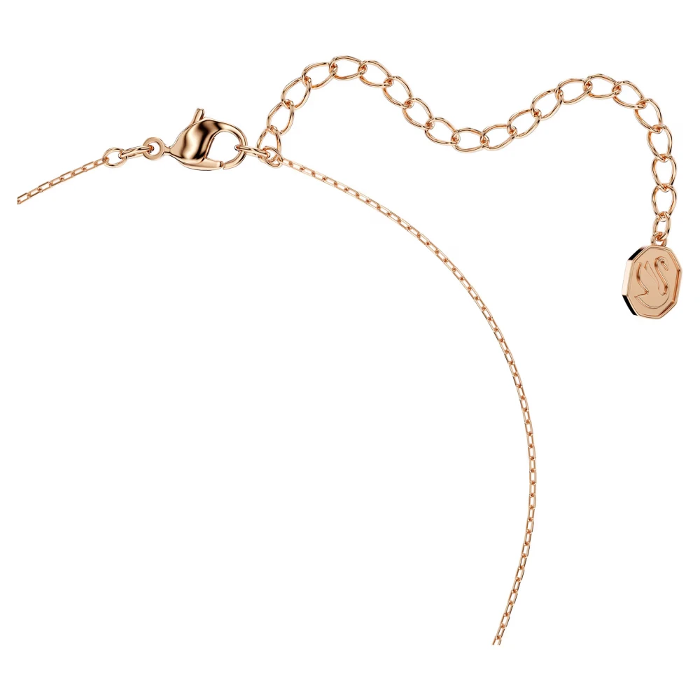 SWAROVSKI Mesmera Μενταγιόν με αλυσίδα, Λευκό, Μίξη Κοπών Ροζ-Χρυσ΄΄ος Τόνος 5734245