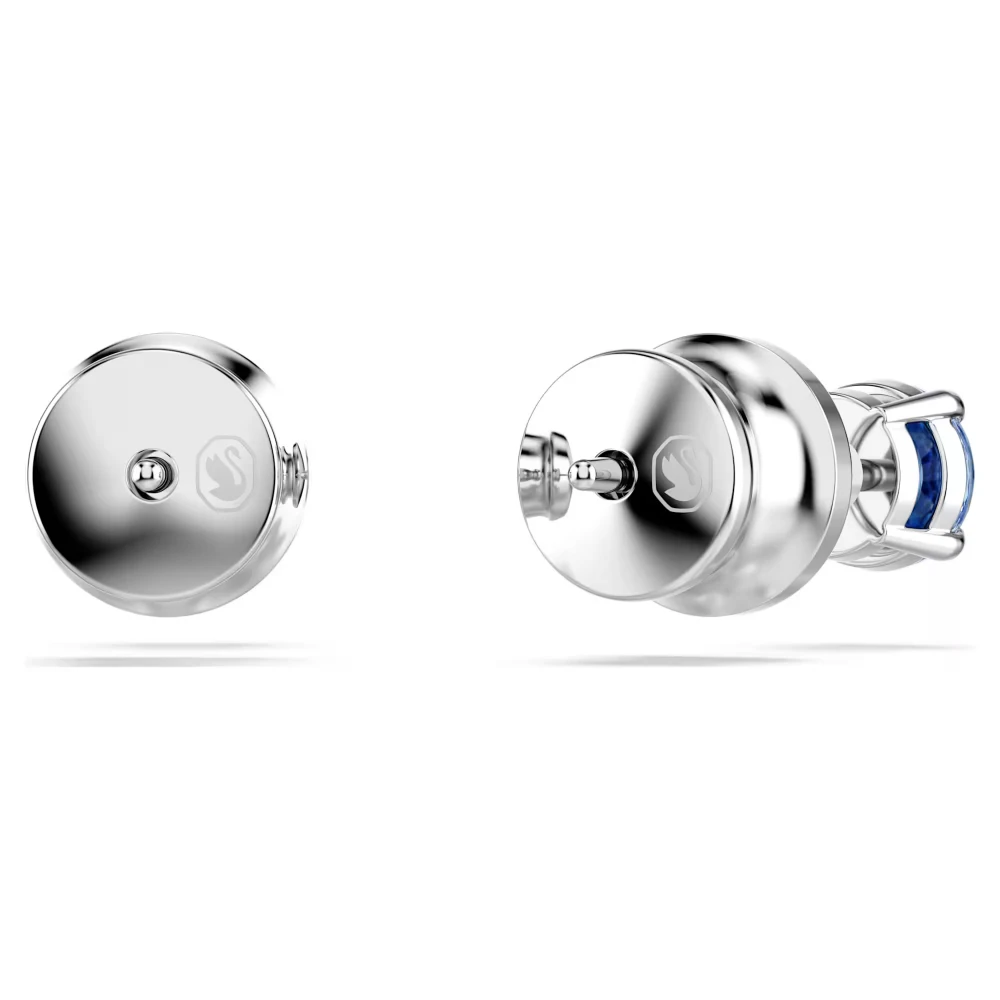 SWAROVSKI Stilla Attract Σκουλαρίκια, Στρογγυλή Κοπή, Μπλε, Επιροδιωμένα 5734250