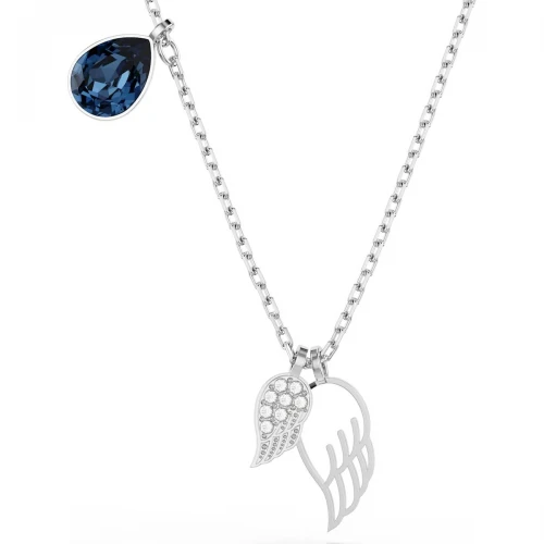 SWAROVSKI Κολιέ Symbolica, Μπλε, Μίξη Κοπών, Επιμετάλλωση ροδίου 5734554