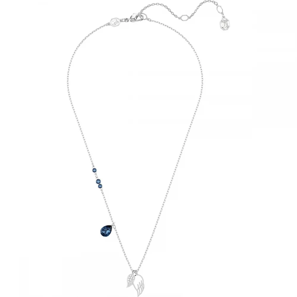 SWAROVSKI Κολιέ Symbolica, Μπλε, Μίξη Κοπών, Επιμετάλλωση ροδίου 5734554