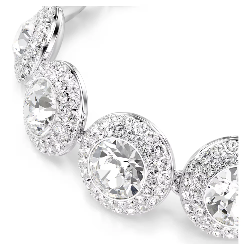 SWAROVSKI Una Angelic Βραχιόλι, Στρογγυλή Κοπή, Λευκό, Επιροδιωμένο 5735343