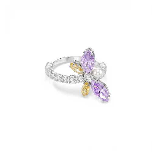 SWAROVSKI Ariana Grande Δαχτυλίδι, Μίξη Κοπών, Πολύχρωμο, Λιβελούλα, Επιροδιωμένο 5737370