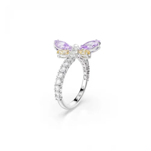 SWAROVSKI Ariana Grande Δαχτυλίδι, Μίξη Κοπών, Πολύχρωμο, Λιβελούλα, Επιροδιωμένο 5737370