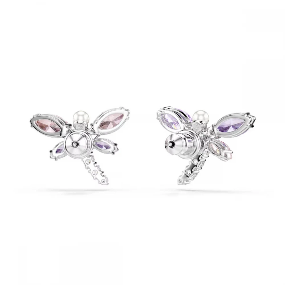 SWAROVSKI Ariana Grande Σκουλαρίκια Πολύχρωμα, Μίξη Κοπών, Λιβελούλα, Επιροδιωμένο 5737371