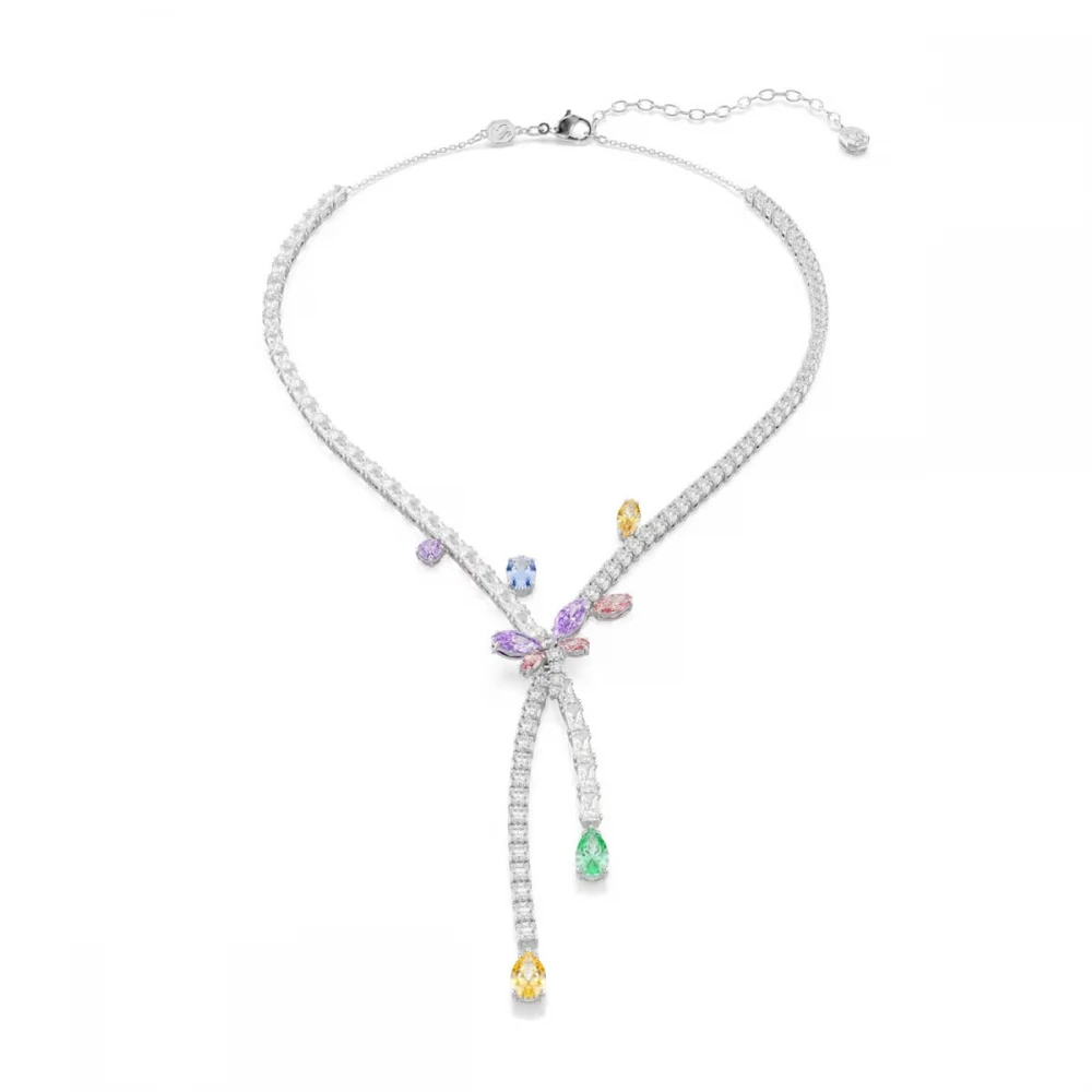 SWAROVSKI Κολιέ Ariana Grande Μείξη κοπών, Πολύχρωμο, Λιβελούλα, Επιμετάλλωση ροδίου 5737424