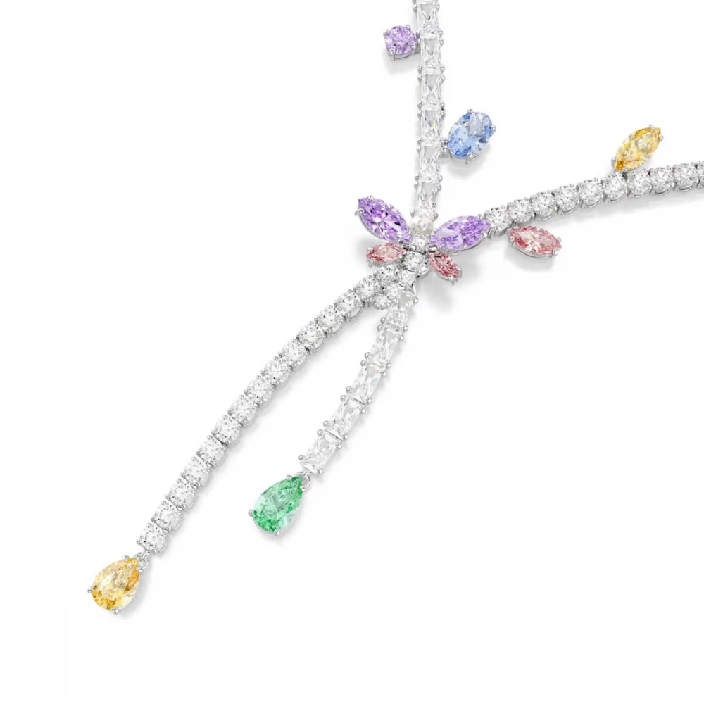 SWAROVSKI Κολιέ Ariana Grande Μείξη κοπών, Πολύχρωμο, Λιβελούλα, Επιμετάλλωση ροδίου 5737424