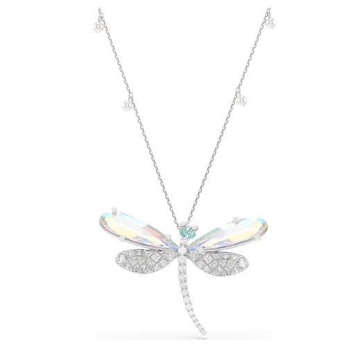 SWAROVSKI Μενταγιόν με αλυσίδα, Ariana Grande, Λευκό, Μίξη Κοπών, Λιβελούλα, Επιροδιωμένο 5737429