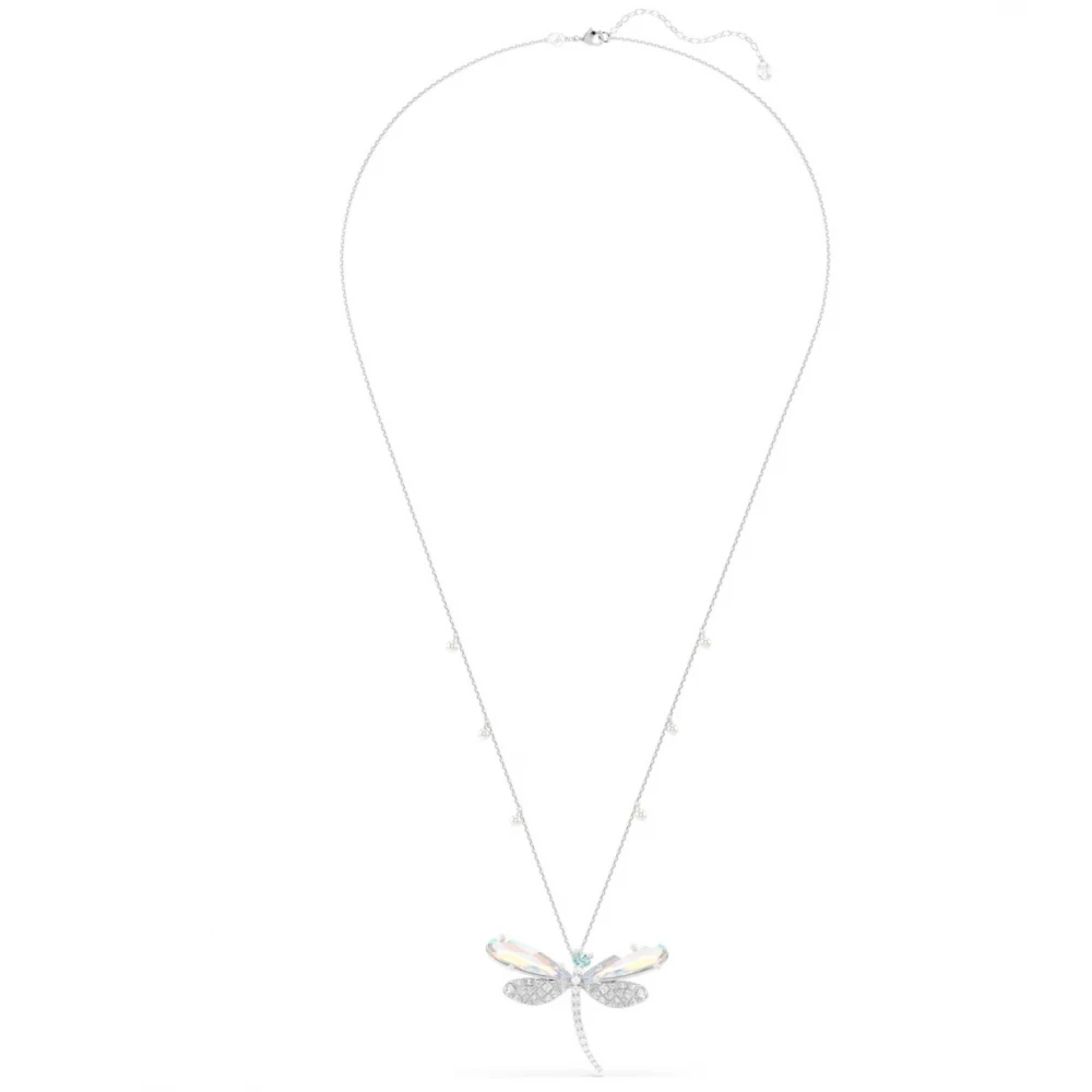 SWAROVSKI Μενταγιόν με αλυσίδα, Ariana Grande, Λευκό, Μίξη Κοπών, Λιβελούλα, Επιροδιωμένο 5737429
