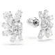 SWAROVSKI Σκουλαρίκια-σταγόνα Mesmera Μίξη Κοπών, Λουλούδι, Λευκά, Επιμετάλλωση ροδίου 5737462