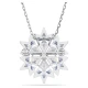 SWAROVSKI Μενταγιόν και Καρφίτσα Magic, Χιονονυφάδα, Μπλε, Επιμετάλλωση ροδίου 5737619