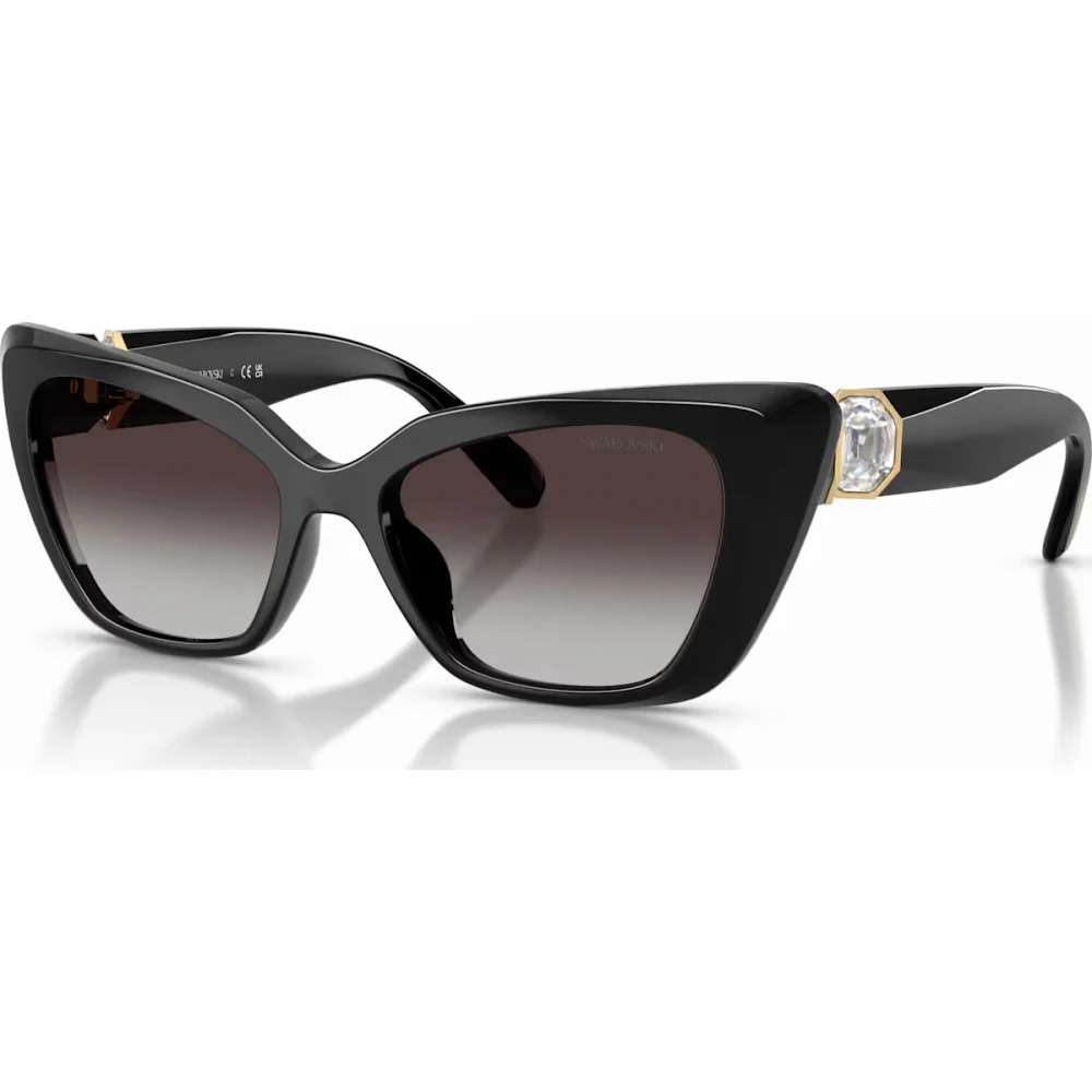 SWAROVSKI Γυαλιά Ηλίου Σχήμα Μάτι Γάτας, Μαύρα με Χρυσό τόνο 5737919
