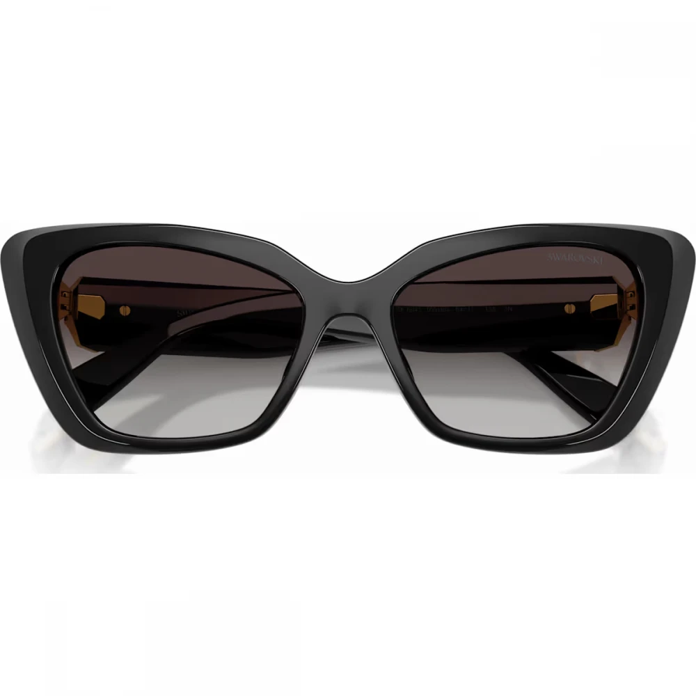 SWAROVSKI Γυαλιά Ηλίου Σχήμα Μάτι Γάτας, Μαύρα με Χρυσό τόνο 5737919