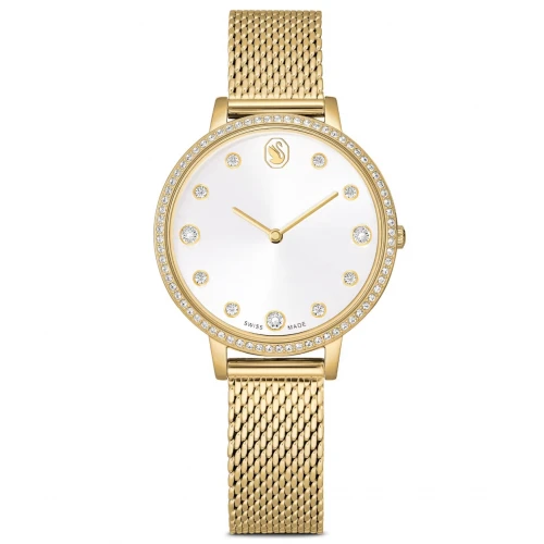 SWAROVSKI Capsule Ρολόι Eλβετικής κατασκευής, Μεταλλικό Μπρασελέ, Χρυσός τόνος, 5740823