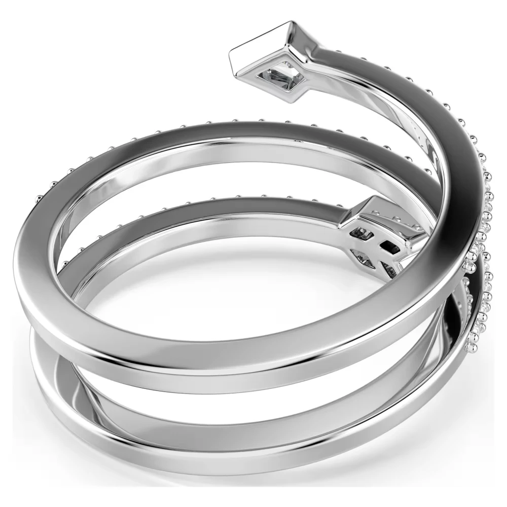 SWAROVSKI Δαχτυλίδι Idyllia Μίξη κοπών, Βέλος, Λευκό, Επιμετάλλωση ροδίου 5741525