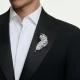 SWAROVSKI Καρφίτσα Vienna, Μείξη κοπών, Φτερό, Λευκή, Επιμετάλλωση ροδίου 5741558