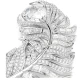 SWAROVSKI Καρφίτσα Vienna, Μείξη κοπών, Φτερό, Λευκή, Επιμετάλλωση ροδίου 5741558