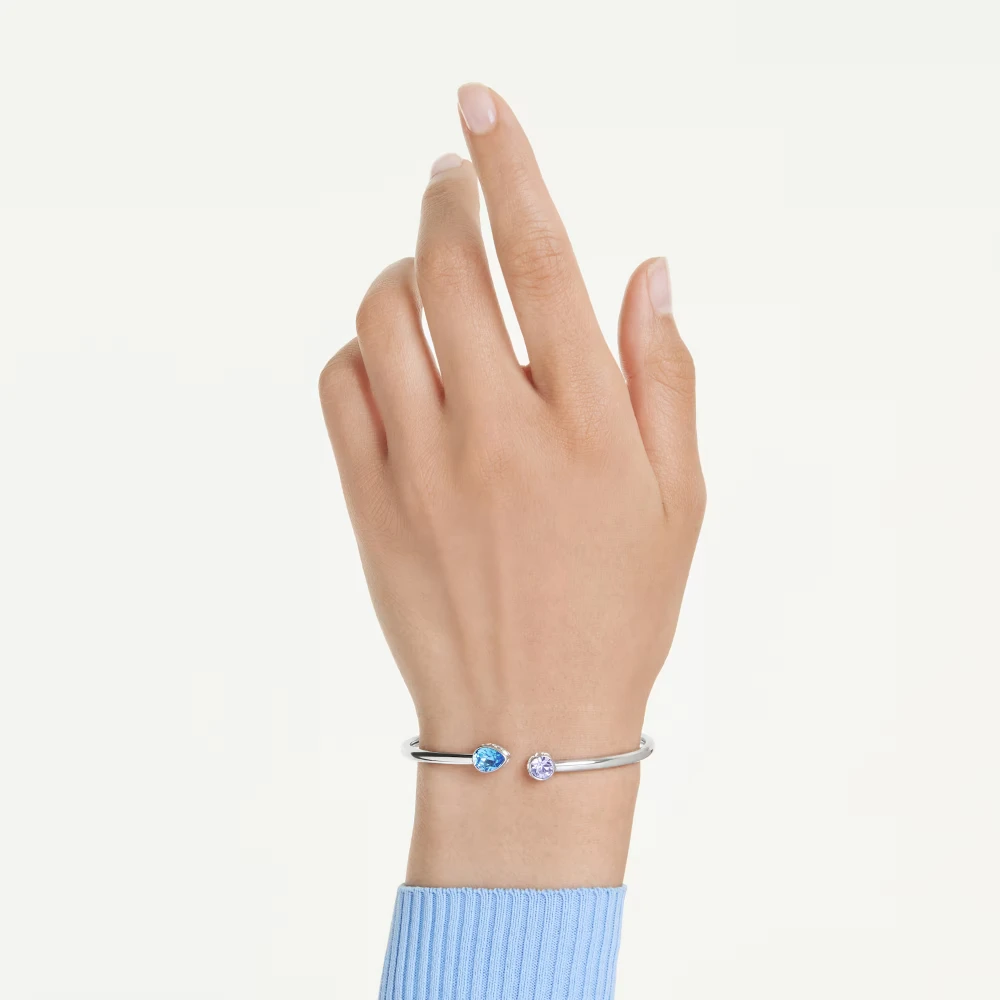 SWAROVSKI Chroma Άκαμπτο Βραχιόλι, Πολύχρωμο, Μίξη Κοπών, Επιμετάλλωση Ροδίου 5741780