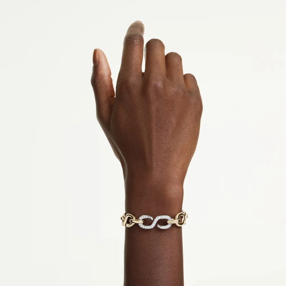 SWAROVSKI Dextera βραχιόλι, λευκό, Στρογγυλή Κοπή, Φινίρισμα από Διάφορα Μέταλλα 5741797