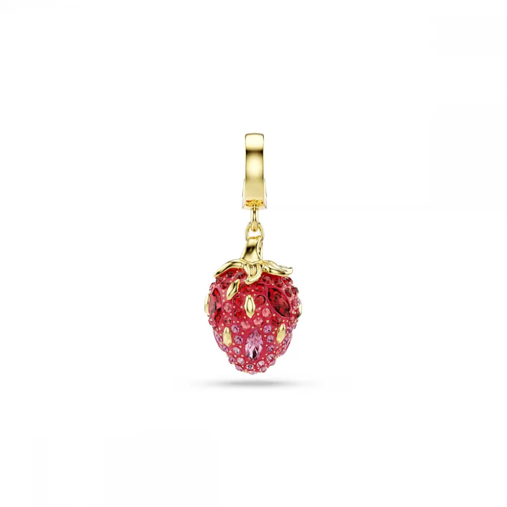 SWAROVSKI Idyllia Γούρι, Καρδιά, Ροζ, Επιμετάλλωση σε Χρυσό Τόνο 5743136