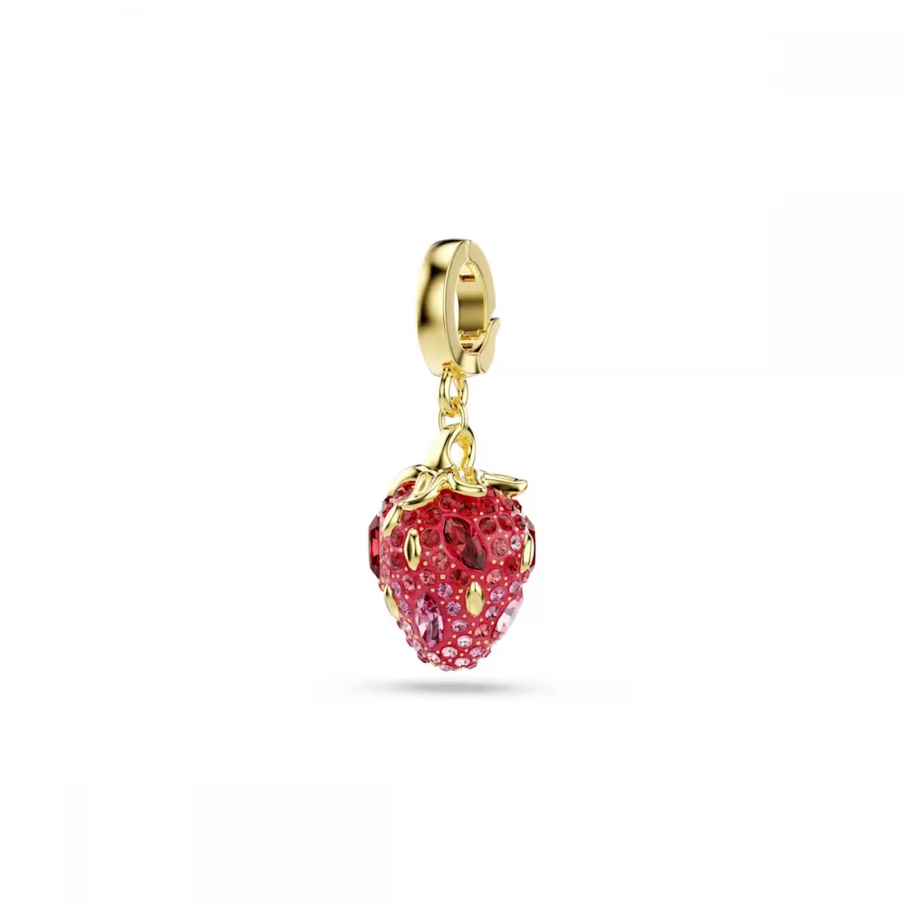 SWAROVSKI Idyllia Γούρι, Καρδιά, Ροζ, Επιμετάλλωση σε Χρυσό Τόνο 5743136