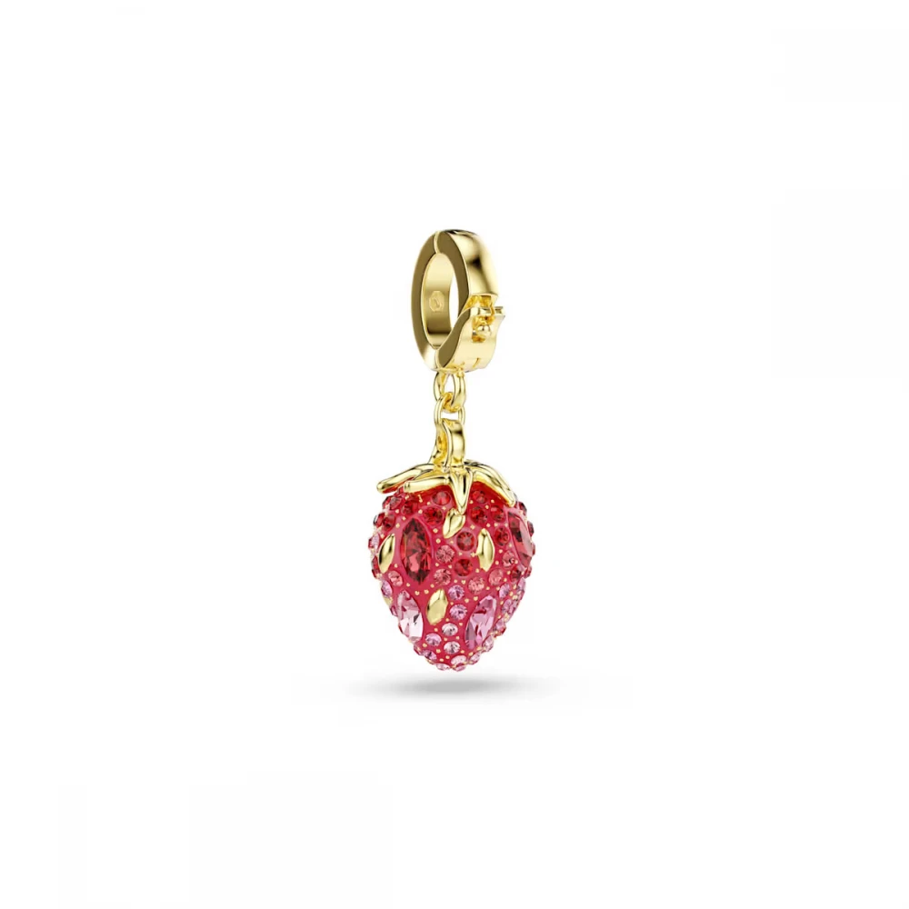 SWAROVSKI Idyllia Γούρι, Καρδιά, Ροζ, Επιμετάλλωση σε Χρυσό Τόνο 5743136