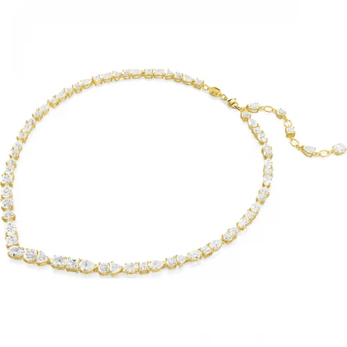 SWAROVSKI Κολιέ Mesmera, Μίξη Κοπών,  Λευκό, Επιμετάλλωση σε χρυσό τόνο 5743826