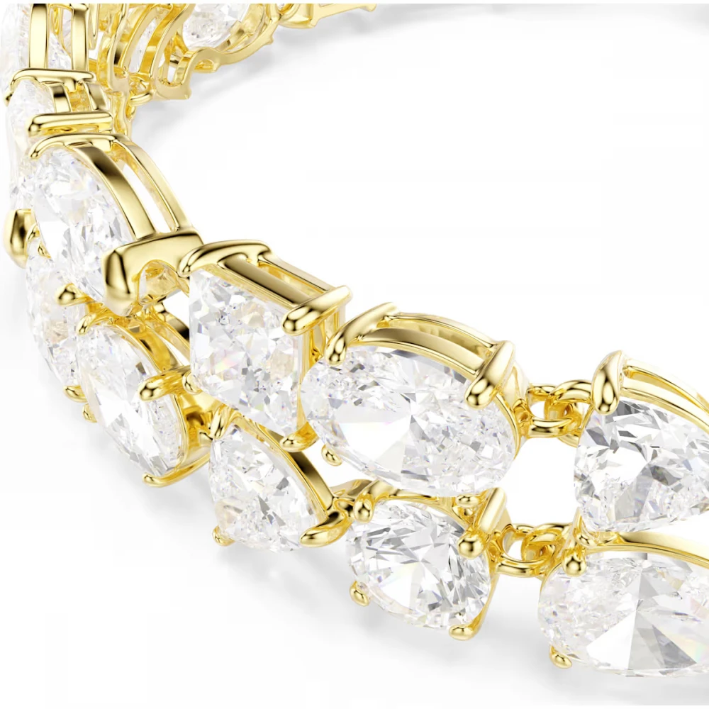 SWAROVSKI Mesmera Βραχιόλι ,Επιμετάλλωση σε χρυσαφί τόνο, Μικτή κοπή, Λευκό 5743827